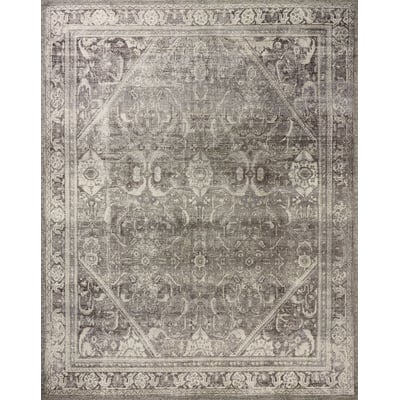 Wimberly WYM-07 Ink/Bone Hand-Tufted Printed Area Rug
