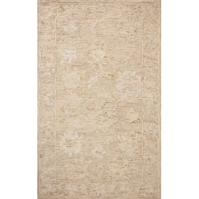 Cynthia CYN-01 Oatmeal Wool/Cotton Hand-Tufted Area Rug