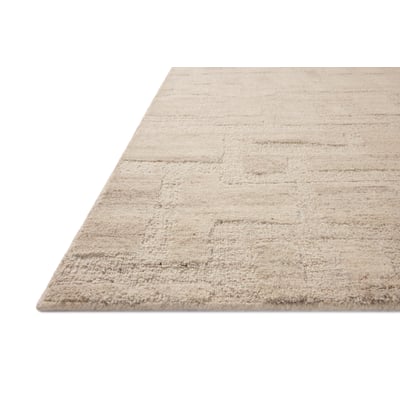 Hartley HRT-01 Ivory/Natural Wool Hand-Tufted Area Rug