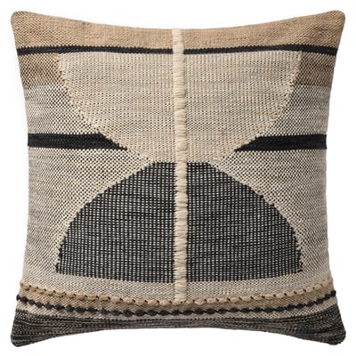 PLL-0186 Pillow Black/Ivory Outdoor