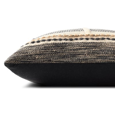 PLL-0186 Pillow Black/Ivory Outdoor