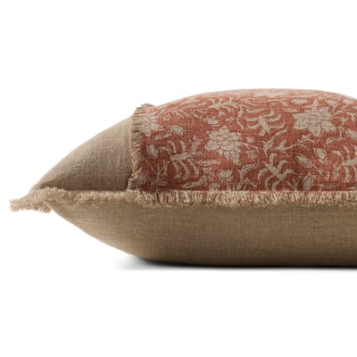 PLL-0203 Pillow Orange/Natural