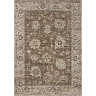 Priscilla PRL-01 Bark/Ivory Area Rug