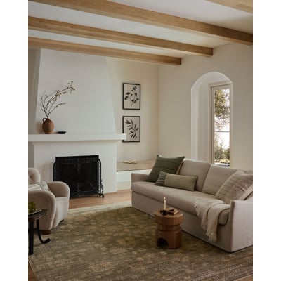 Priscilla PRL-02 Olive/Sand Area Rug