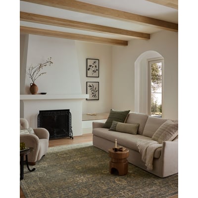Priscilla PRL-03 Blue/Sand Area Rug