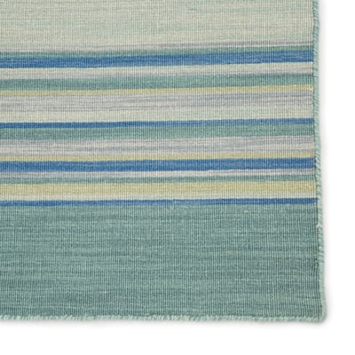 Coastal Shores Kiawah Blue/Turquoise Wool Handmade Area Rug