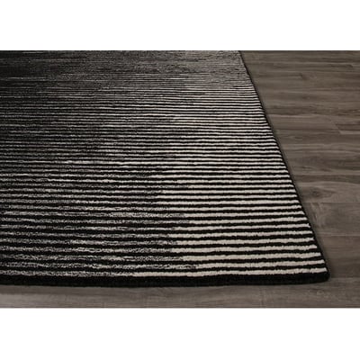 Bristol Tabo Black/Cream Wool Hand-Tufted Area Rug