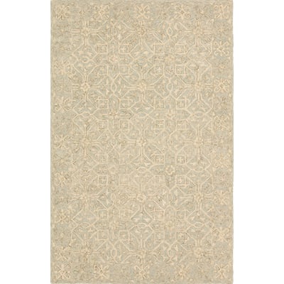 Province Rylie Green/Cream Wool Hand-Tufted Area Rug