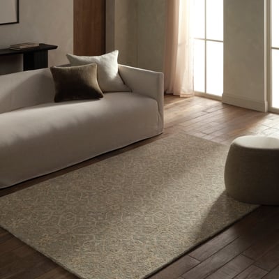 Province Rylie Green/Cream Wool Hand-Tufted Area Rug