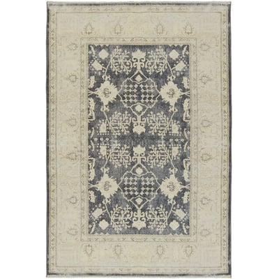 Boheme Printed Pia Navy/Cream Cotton Area Rug