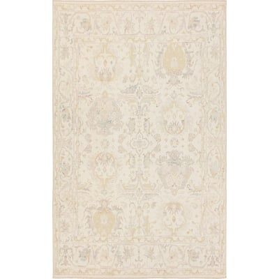 Boheme Printed Dalila White Cotton Area Rug