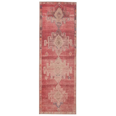 Kairos Evadne Pink/Beige/Grey Printed Area Rug