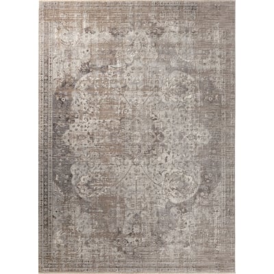 En Blanc Ginevra Grey/Ivory Area Rug
