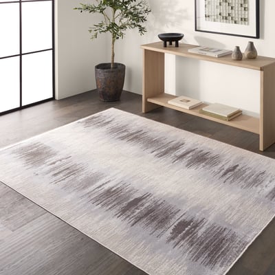 En Blanc Cassius Light Grey/Taupe Area Rug
