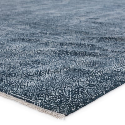 Merritt Bram Dark Blue/Ivory Wool Area Rug