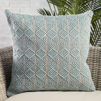 Torren Pillow Lindy Light Blue/Grey Outdoor