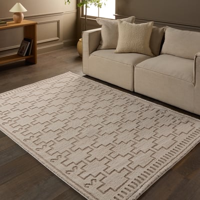 Jaida Dawson Ivory/Beige Area Rug