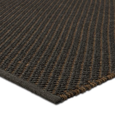 Quinton Sena Black/Dark Brown Handmade Outdoor Area Rug