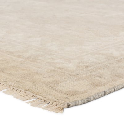 Ashend Vavite Tan/Cream Wool Hand-Knotted Area Rug