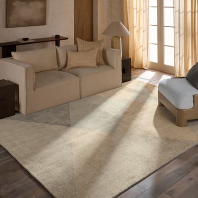 Bowery Certain Tan Wool Handmade Area Rug