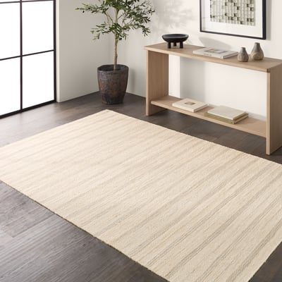 Fede Ascent Beige/Light Grey Jute Handmade Area Rug