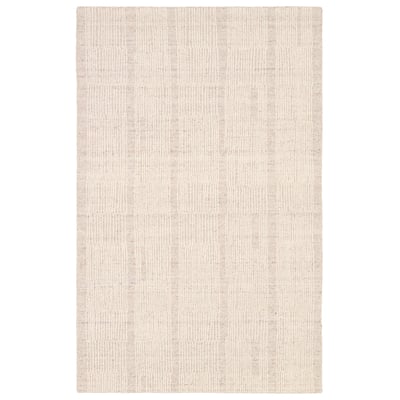 Finnigan Edher Taupe/Cream Wool Hand-Tufted Area Rug