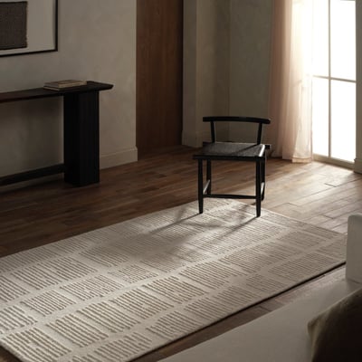 Finnigan Radha White Wool Hand-Tufted Area Rug