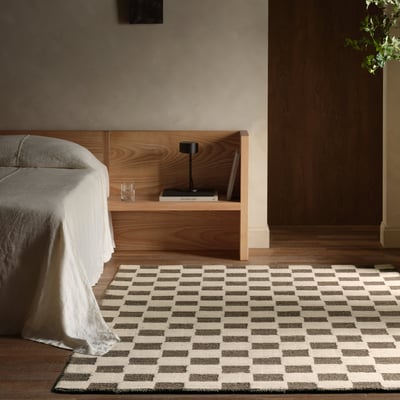 Finnigan Tijara Tan/Brown Wool Hand-Tufted Area Rug