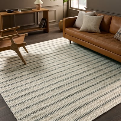 Namika Vanoir White Wool/Cotton Handmade Area Rug