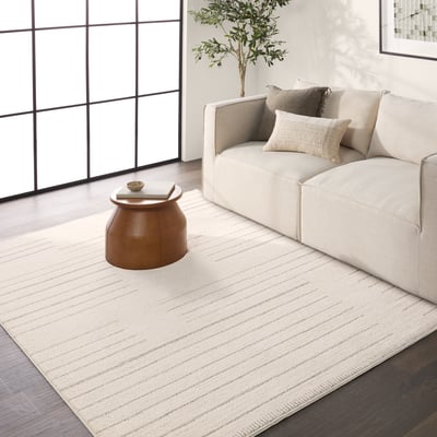 Ziyad Lumall Cream/Light Grey Area Rug