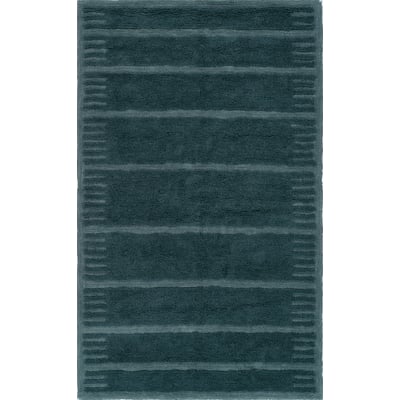 Aibel Evren Blue Wool/Cotton Hand-Tufted Machine-Washable Area Rug