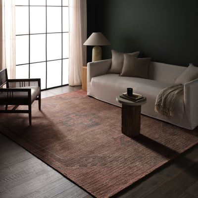 Elaida Wells Red/Brown Jute/Cotton Handwoven Area Rug