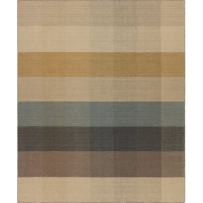 Pleda Brixton Yellow/Blue/Taupe Wool Handwoven Area Rug