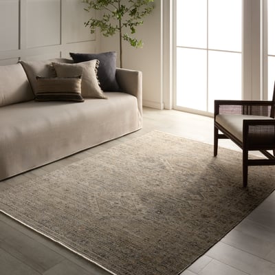 Tejal Lave Tan/Grey Outdoor Area Rug