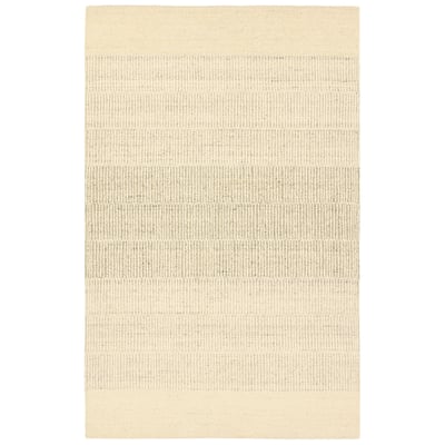 Bradley River White Wool Hand-Tufted Area Rug