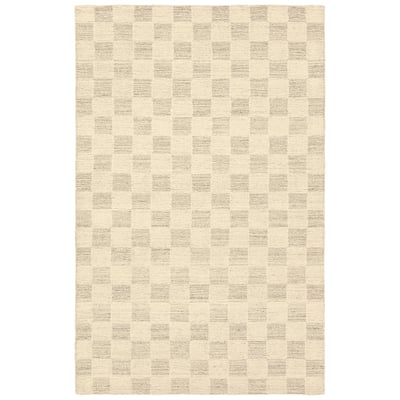 Bradley Hayes White/Tan Wool Hand-Tufted Area Rug