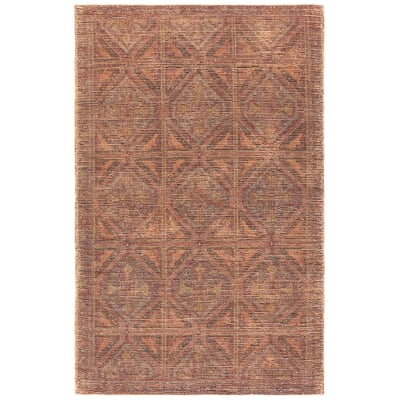 Elaine Kami Orange/Red Jute/Cotton Handwoven Area Rug