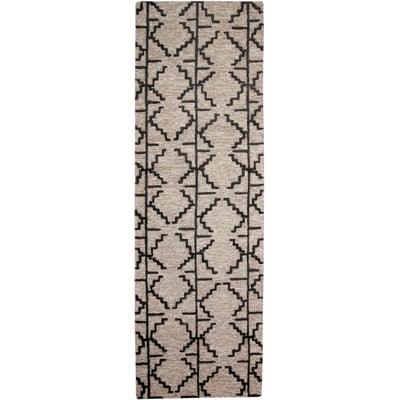Enzo 7428732F Charcoal/Grey Wool Hand-Tufted Area Rug