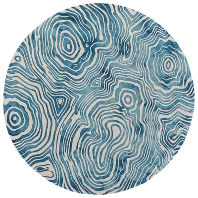 Lorrain 6108920F Blue/Ivory Wool Hand-Tufted Area Rug