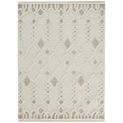 Anica ANC8011F Ivory Wool Hand-Tufted Area Rug
