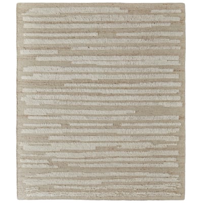 Ashby ASH8910F Ivory/Beige Wool Handwoven Area Rug