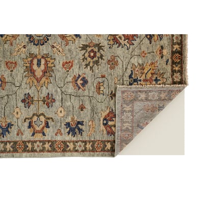 Carrington 9826503F Green/Grey Wool Hand-Knotted Area Rug