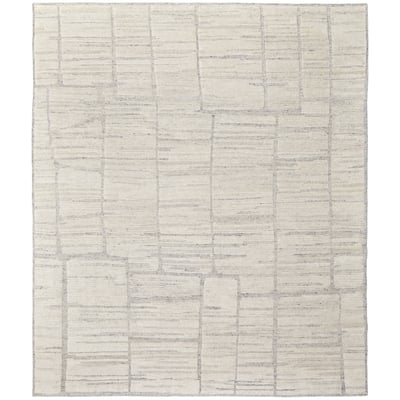 Bluff T22T6041 Grey/Natural Wool Hand-Knotted Area Rug