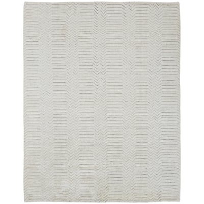 Matson T14T6031 Ivory Wool Hand-Knotted Area Rug