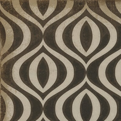 Classic Vintage Vinyl Pattern 15 Non-Slip Backing Area Rug