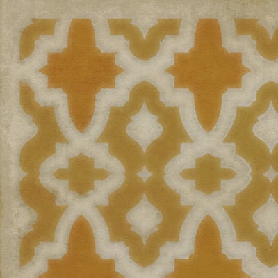 Classic Vintage Vinyl Pattern 31 Non-Slip Backing Area Rug
