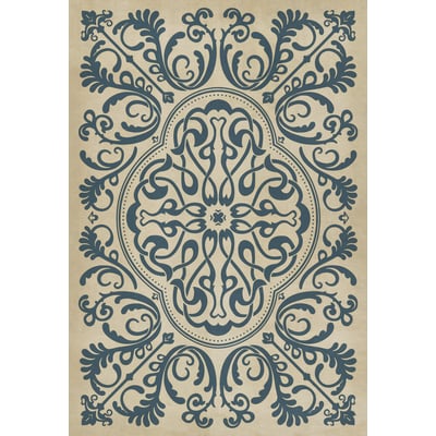 Classic Vintage Vinyl Pattern 39 Non-Slip Backing Area Rug