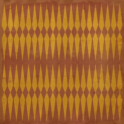 Classic Vintage Vinyl Pattern 08 Non-Slip Backing Area Rug