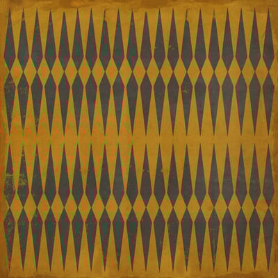 Classic Vintage Vinyl Pattern 08 Non-Slip Backing Area Rug