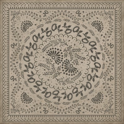 Williamsburg Vintage Vinyl Cozens Non-Slip Backing Area Rug